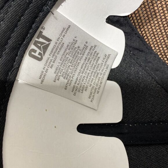 Caterpillar Men's Gray Black Mesh Equipment Snapback Cap Hat NWT - Picture 7 of 10